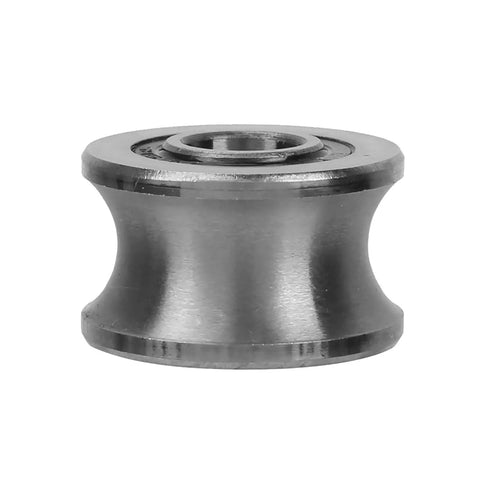 Deep U Round Bottom Track Roller Wheel Made From Rock Solid Stainless Steel For Smooth Pulley Rail Tracking With An Ultra Precise 8 By 22.5 Millimeter Bore Size That Is Totally Built Legit To Crush It In Heavy Duty Grinds And Projects