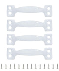 4 Pack Barn Door Pulls Metal Handles For Cabinets, Drawers, Wood Gates, Iron Furniture Knob Set With Arched Grip And Smooth Finish