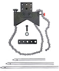 Shaft Alignment Clamp Set With Chain Clamp For Motors Pumps And Compressors Five To Nine Inch Posts Anodized Aluminum Precision