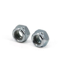 5 16 Inch 18 Thread Nylon Insert Lock Nuts Nylock Self Locking Nuts Carbon Steel White Zinc Plated Silver 100 Pack