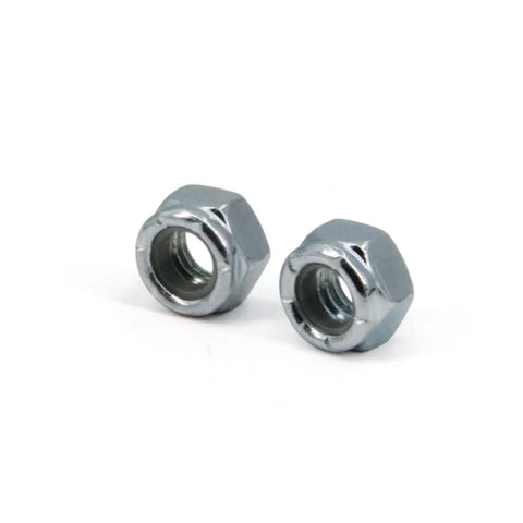 5 16 Inch 18 Thread Nylon Insert Lock Nuts Nylock Self Locking Nuts Carbon Steel White Zinc Plated Silver 100 Pack