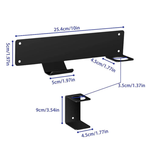 Wall Mount Floor Jack Stand Organizer Rack For Quick Garage Storage And Easy Access Heavy Duty Jack Stand Holder Brackets with dimensions