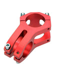 31.8mm 45mm Bike Stem Short Handlebar Stem For Mountain Road BMX MTB Fixie Cycling Aluminum Alloy Red With Beefy Four Bolt Clamp