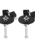 Dual Universal Car Hood Lock Pins Kit Aluminum Alloy Hood Latch Safety Pins For Engine Bay Security Black 2 Pack