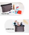 On The Go Dopp Kit Toiletry Bag For Men Water Repellent Nylon Travel Pouch with toiletries; cosmetic bag with accessories