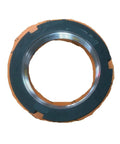 R Type Metric Lock Nut M26 X 1.5 Pitch Zinc Plated Steel Fastener showing a circular steel fastener for heavy-duty repairs.