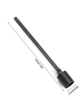 7.5 Inch Long Handle Candle Snuffer With Straight Tube For Tea Lights And Votive Candles Black Stainless Steel Wick Extinguisher