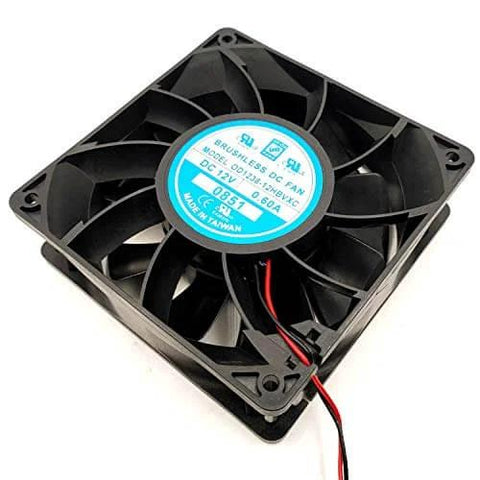 120mm 12V High Flow PC Case Fan With 0.60A Draw, 5000 RPM And 226 CFM, Dual Ball Bearing DC Cooling Fan