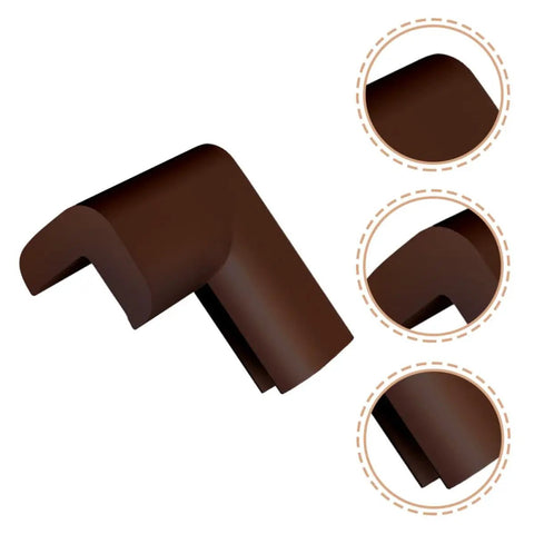 Durable Corner Guards For Furniture And Fireplaces 12 Pack Brown NBR Shock Absorbing Edge Protectors Protect Kids And Pets