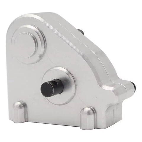 Beefy Metal Transmission Gearbox Transfer Case For One Twelfth Scale RC Cars And Trucks CNC Machined Durability Precise Fit Easy Install Aluminum Build To Boost MN RC Performance And Longevity, aluminum side view
