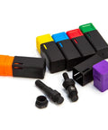 Premium Rivet Nut Tool Kit With Steel Rivnuts For Sheet Metal And Auto Repair Work. Features Durable Heat Treated Steel Build, Ergonomic Grip Handle, Plus Rugged Case Included. color-coded rivnuts and bolts