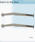 2 Pack Heavy Duty Soft Close Lid Support Hinges With Hydraulic Damping, Iron Gas Strut, 7.7 Inch Length, silver, 2 pieces