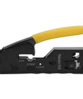 3 In 1 Network Wire Crimping Tool With Cutter And Stripper Adjustable Crimp Modes For CAT5 CAT6 CAT7 Ethernet, side view