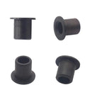 Close-up view of 12 Pack C Hub Bushing Sleeves for 1/10 RC Car Truck, showing black metal bushings in different angles.