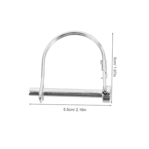 Heavy Duty Wire Hitch Lock Pins 4 Pack Tough Receiver Coupler Pins For Trailers Tractor And Backyard Gear Secure Quick Hook Up Safety Linchpins For Your Rig
