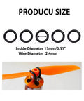 20 Pcs RC Plane O Ring Propeller Protector For Brushless Motors And Fixed Propeller Guard in black with size details
