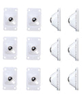 Self Adhesive Mini Casters 12 Pack Durable Universal Plastic Caster Wheels White Stick On Rollers For Bins Printer Computer Host Containers Storage Boxes Cabinets And Organizers Lightweight Easy Glide Rollers For Smooth Movement.
