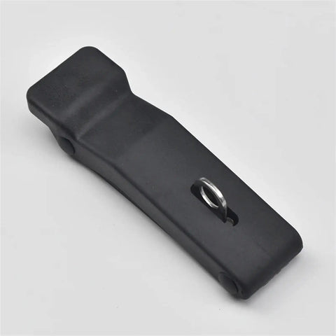 Rubber Cabinet Toggle Latch With Soft Pull Door Lock in black for hidden drawer access