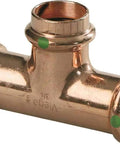 Zero Lead Copper Tee For ProPress Plumbing, Three Quarter Inch By Three Quarter Inch By One Half Inch P To P To P Fittings