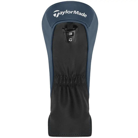Golf club headcover for Qi4D Fairway 3 Wood For Mens Right Hand Stiff Shaft, Tour Proven Distance, blue with logo.