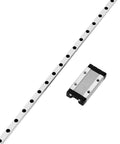 2 Pack 250mm linear sliding rail guide with 2 carriage blocks for 3D printers and CNC machines steel rails deliver smooth precise motion