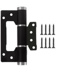 Black Slick Concealed Auto Door Hinges With Aluminum Alloy Build Easy Self Closing For Home Improvement Low Profile Durable And Quiet