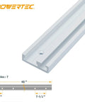 Heavy-Duty 48 Inch All-In-One T-Track And Miter T-Track In One Aluminum Dual Track Extrusion for router table jigs