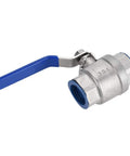 Heavy Duty 304 Stainless Steel Full Port Female Ball Valve Featuring Smooth Operator Design For Rock Solid Plumbing Control and Zero Hassle Water Line Shut Off On Three Quarter Inch Bspt Thread