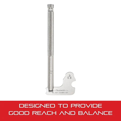Stainless Steel Gauge Holder For 423 Small Steel Rules 4 Inch Long Two Slot Design For Easy Readability