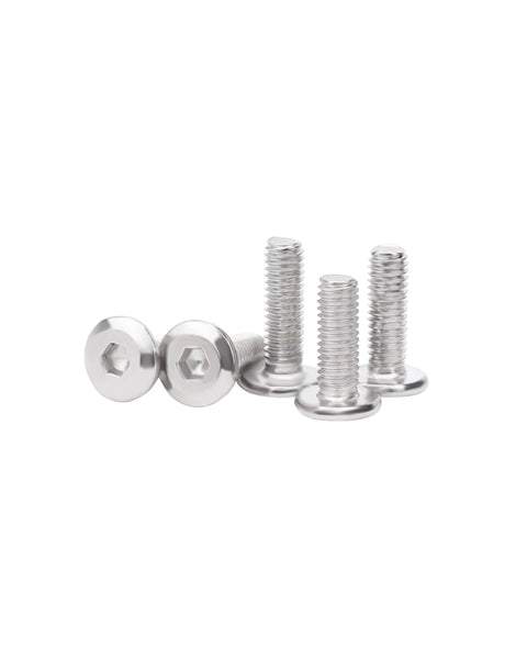 M6 X 18mm Flat Head Hex Socket Cap Screws Bolts, 304 Stainless Steel, Full Machine Thread Coverage, 30 Pieces, Rust Resistant