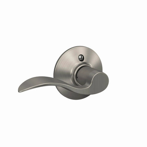 Accent Interior Door Lever For Hall And Closet Passage Non Locking Function Satin Nickel Finish Easy Install With Self Aligning Screws Ideal For Interior Doors No Lock Needed