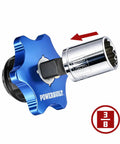 Three Eighths Inch Drive Palm Ratchet Finger Ratchet 2in1 Stubby Thumb Ratchet For Tight Spaces With socket attachment