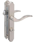 Serenade Mortise Keyed Lever Lock Set With Deadbolt For Screen And Storm Doors Satin Nickel Finish Non Handed For Left Or Right Swing