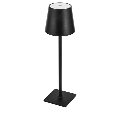 2-Pack Cordless Desk Lamp Go-To Table Light Rechargeable USB 3W 5000mAh Battery With Stepless Dimming IP54 Waterproof Portable Modern Lighting For Restaurant Dining Bedroom Outdoor Black