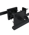 Heavy Duty Aluminum Gate Latch With Killer Grip Lever, weather-ready outdoor bolt featuring a sleek black lever design.