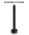 Lag Bolt Kit For TV Mount With M8 Bolts For Wood Studs And Concrete Anchors Includes Allen Key And Bubble Level Heavy Duty Steel