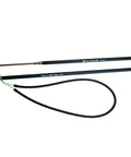 14mm Aluminum Pole Spear For Spearfishing With Anodized Ergal Shaft Rubber Band Propulsion M6 Thread Black Finish 160 Cm Length Harpoon Tip Built For Saltwater Toughness And Reliable Depth Ready Performance visible with rubber band and shaft detail
