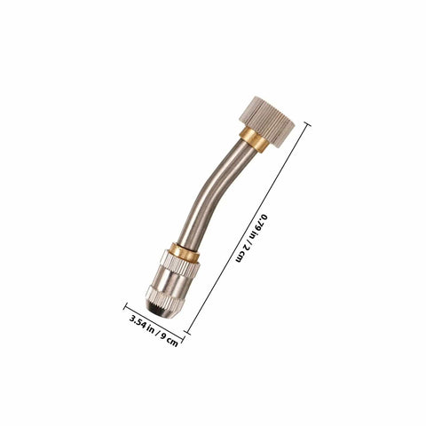 High Pressure Water Hose Nozzle With Metal Sprayer Connector for portable steam cleaners and outdoor gardening shown in 9 cm length.