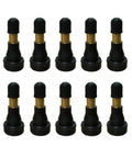 Heavy Duty High Pressure Tire Valve Stems 10 Pack Snap In Rubber Valves For 0.453 Inch Rim Holes Built For Cars Motorcycles Lawn Mowers