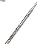 Close-up of Lamp Shade Harp Holder Kit For 7 To 10 Inch Lamps With Three Eighths UNO Fitter showing silver detachable parts.
