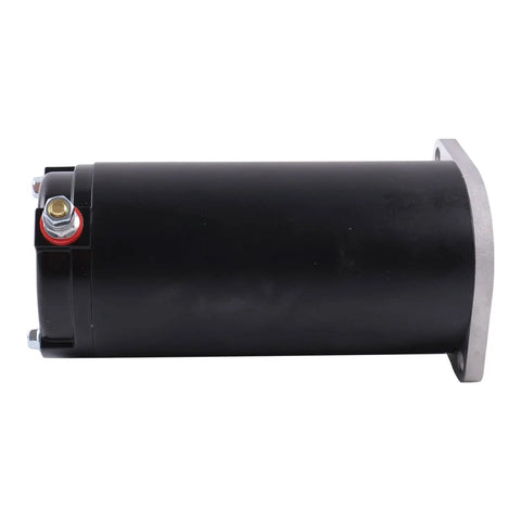 Side view of Hydraulic Pump Motor For Unidirectional Power Unit RV Leveling Systems With Heavy Duty Construction 7.5 Inch Height