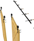 20 Foot Bypass Sliding Barn Door Hardware Kit For Double Doors, Single Track, Flat J Shape Hangers, Quiet Rollers, 220 Lb Capacity