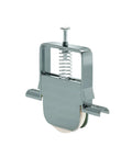 Patio Door Wheel Kit With One Inch White Nylon Wheel For Screen Doors, Hole Center Distance One And Fifteen Sixteenths Inches