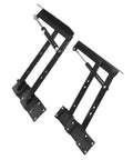 Heavy Duty Lift Up Coffee Table Mechanism With Hydraulic Hinges 2 Pack Rust Resistant Steel Lift Assist Side View