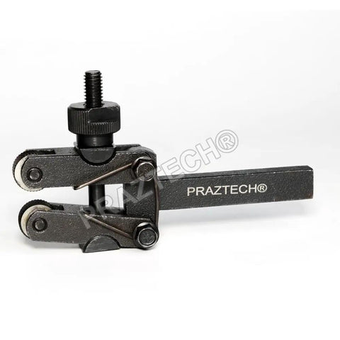 Spring Loaded Clamp Style Knurling Tool For Lathe Work With Three To Twenty Five Millimeter Capacity And Five Eighth Inch Square Shank