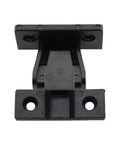 6 Pairs 48mm Black Plastic Stud Connectors Quick Release Furniture Panel Brackets With Screws For Wall Cladding Partitions And Cabinet Panels No Fuss Snap In Durable One Piece Molded Plastic Construction front view
