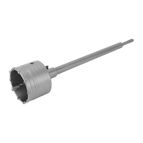 Jiawu 90Mm Sturdy Concrete Hole Saw Kit With Long Shank Rod For Drilling Walls Floors Perfect Heavy Duty Circle Bit Set Power Tools Bricks Cement Stone Chip Removal Handle Rod 90mm carbide core drill