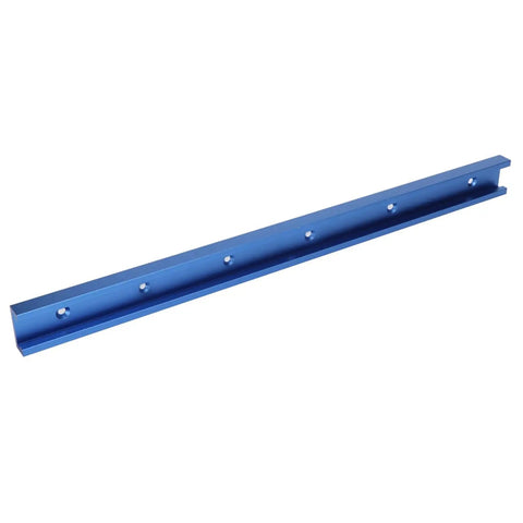High Precision Miter Track Jig With Aluminum T Slot Track 800mm Router Table Guide, blue anodized aluminum with pre-drilled holes