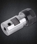 5mm CNC metal mill spindle collet holder with straight shank and clamping nut, balanced steel design for precision milling and deep cutting