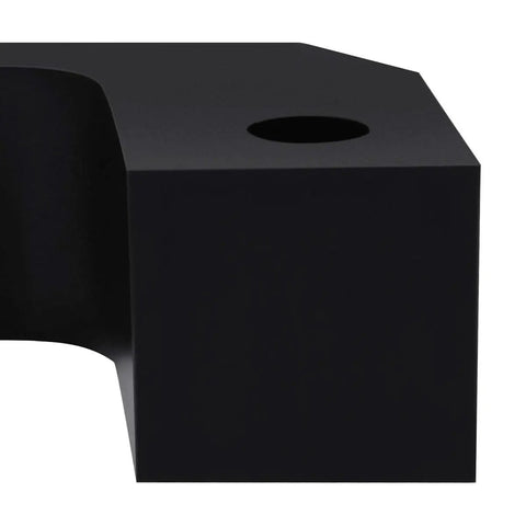 Close-up of Heavy Duty 3.5 Front Leveling Kit For 2007 To 2018 Chevy Silverado 1500, black diff drop spacer detail.